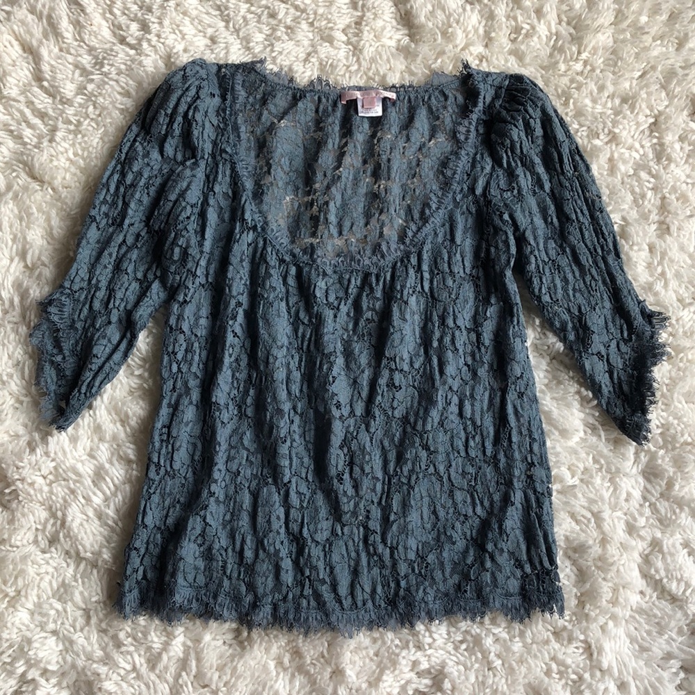 Brand New Rebecca Taylor lace top size 4